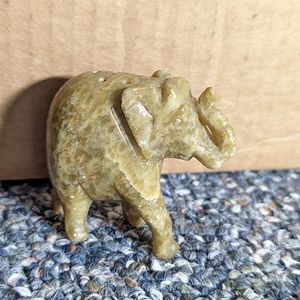SOLD Small Carved Stone Elephant Incense Holder/Burner
